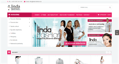 Desktop Screenshot of linda-fashion.sk